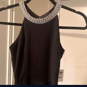 Bedazzled Black Dress